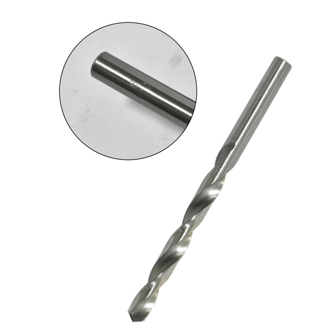 High-speed steel 4241 white twist drill bit designed for drilling aluminum, copper, wood, and plastic with smooth chip removal performance