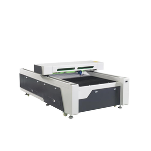 Front view of CNC CO2 laser cutting machine with enclosed structure for high-precision cutting of metal and non-metal materials
