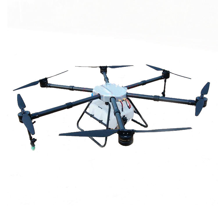 16L drone sprayer front view, six-rotor agricultural UAV for plant protection