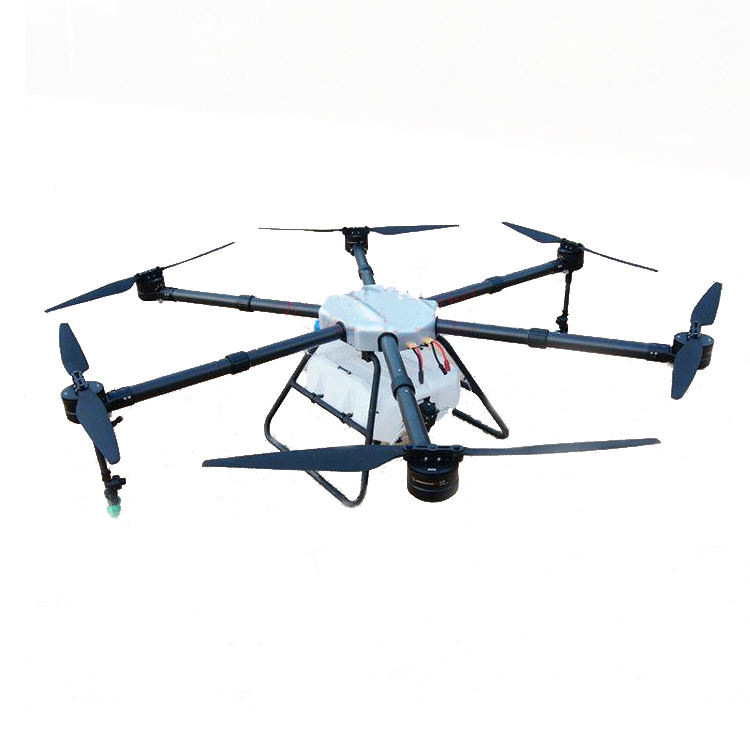 16L drone sprayer front view, six-rotor agricultural UAV for plant protection