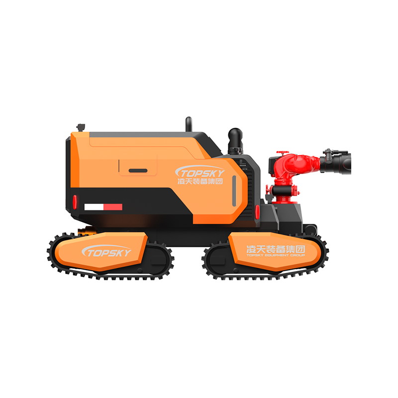 All-terrain rescue robot equipped with water cannon and high-pressure hydraulic system