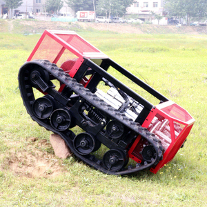 Amphibious crawler ROV with waterproof track system for underwater inspection