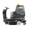 Commercial cleaning robot with large water tanks and safety auto-stop