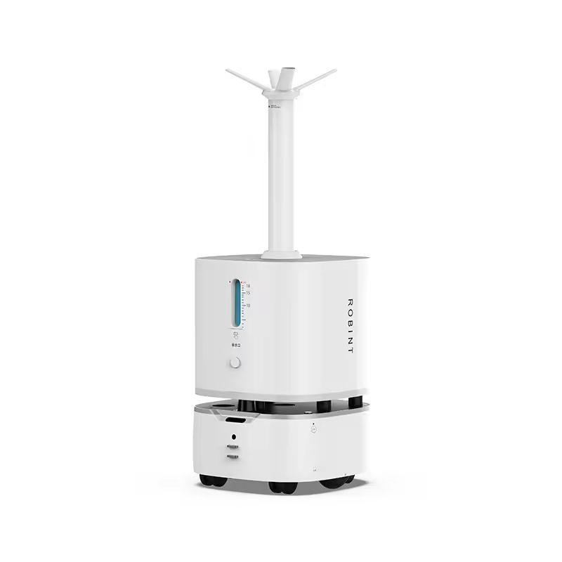 Autonomous mist disinfection robot with LiDAR and fine-particle spray