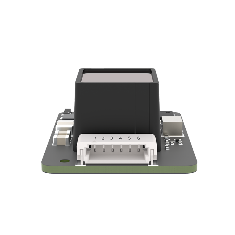 Compact ToF distance sensor module with ±6cm precision and strong ambient-light resistance for indoor and outdoor use