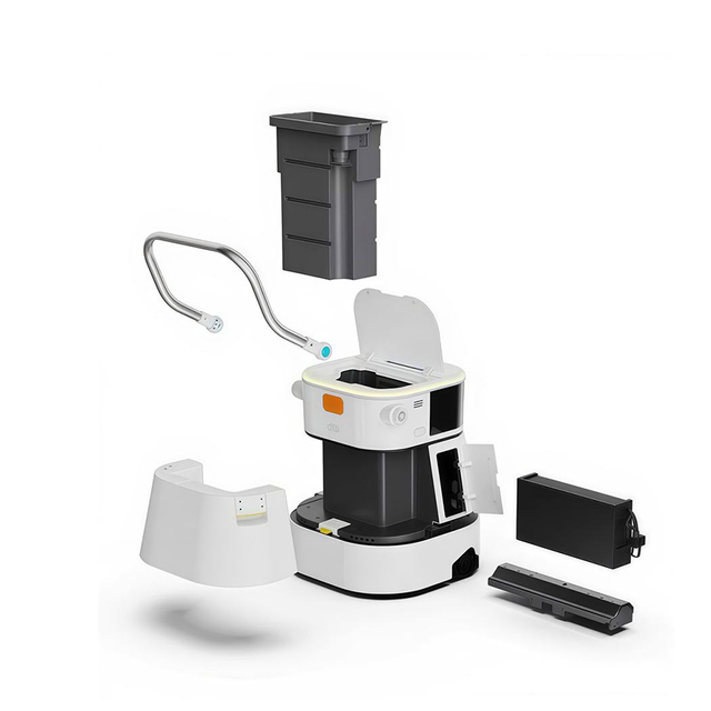 industrial cleaning robot with lidar navigation and multi-sensor mapping