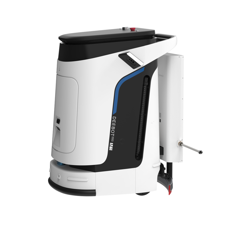 autonomous commercial cleaning robot with laser navigation for large facilities