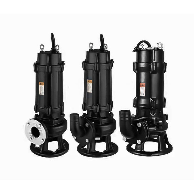 Wear resistant submersible pump for water treatment and continuous duty operation