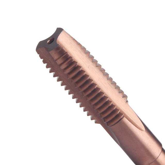 Customized hex shank cobalt tap with precision-ground body designed for high-accuracy and durable threading operations