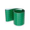Green herringbone belt
