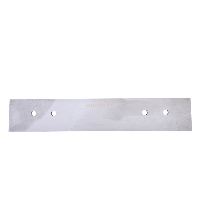 Front view of tool steel precision press plate for woodworking machinery