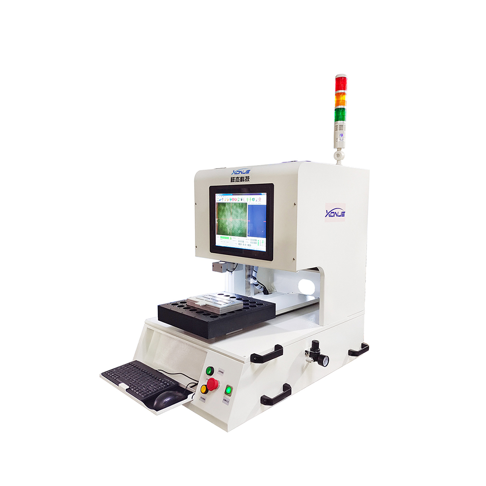 Front view of XONJE XJ-L300Z desktop vision PCB router cutting machine with CCD-assisted path programming