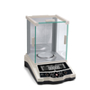 High precision laboratory balance with stainless steel platform and external calibration for accurate measurement