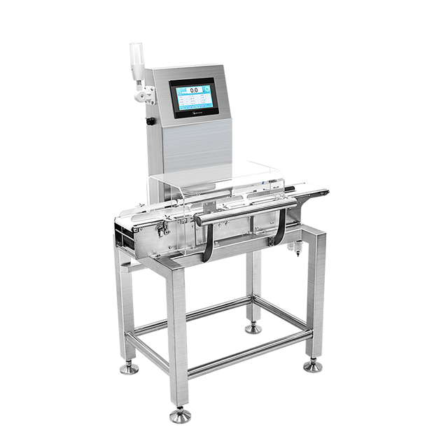 dynamic high speed food checkweigher machine with rejector conveyor