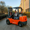 Electric forklift with wide-view mast design for warehouse loading, indoor lifting and material transport
