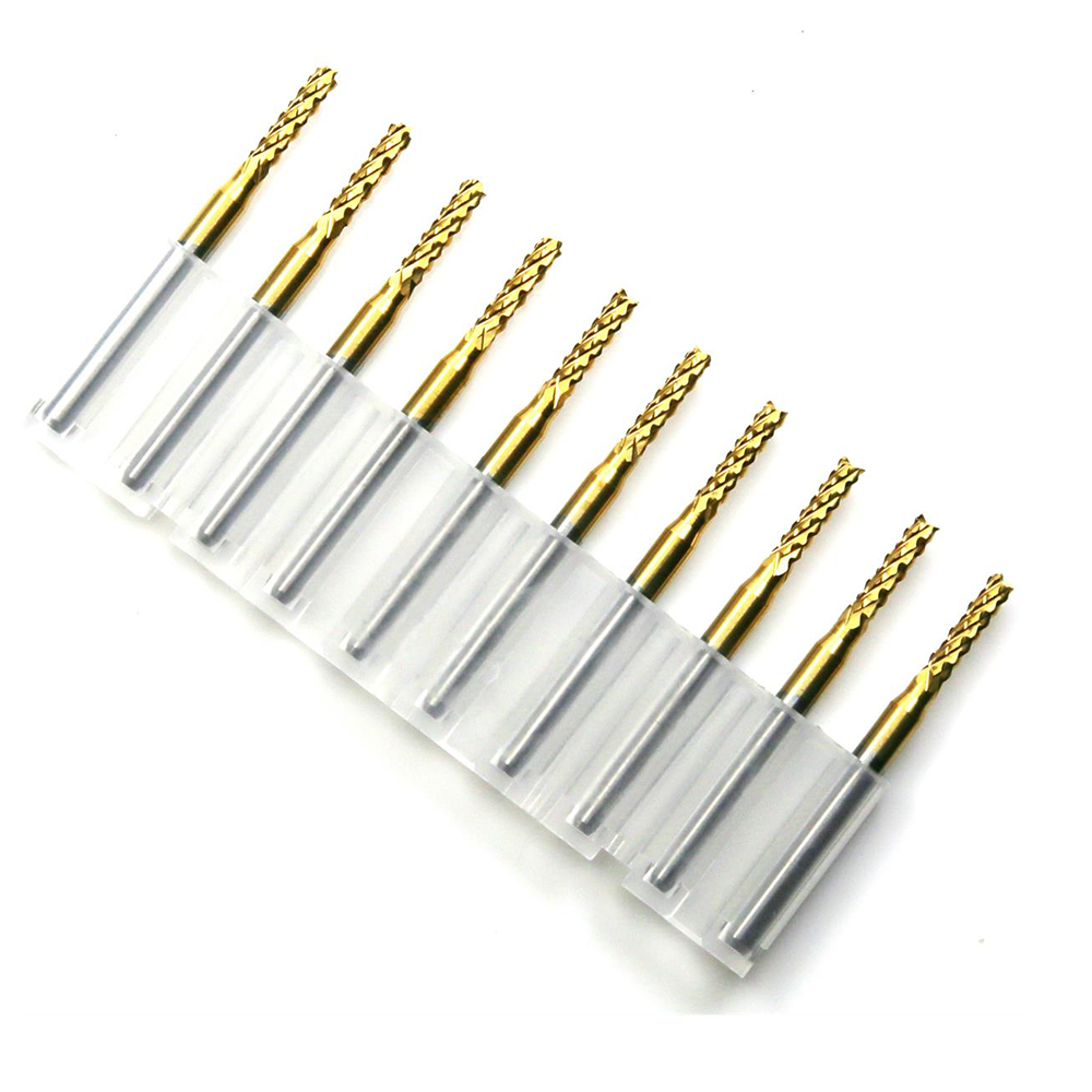 Customizable Titanium-Coated Imported PCB Milling Cutter