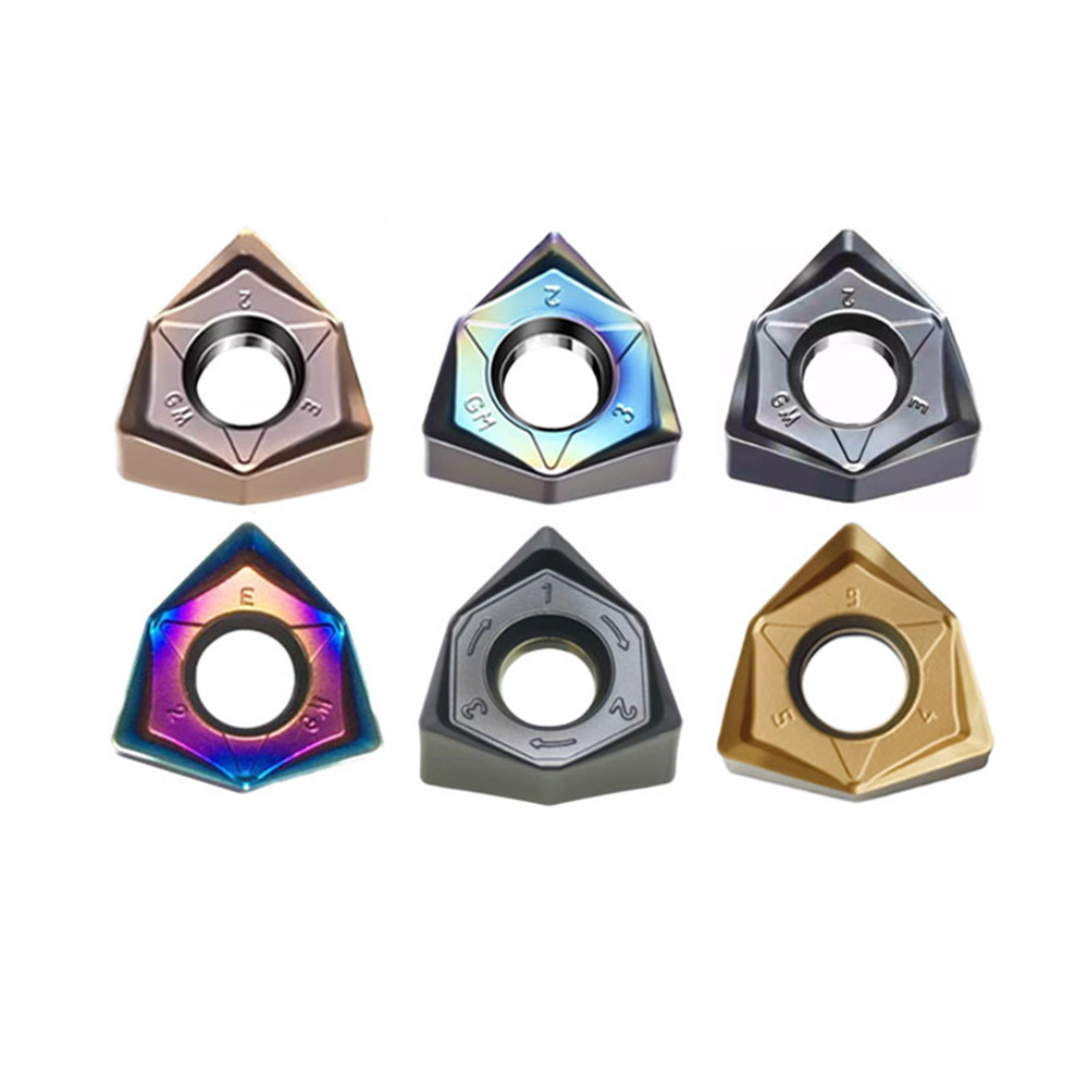 Hexagonal Stainless Steel 90 Degree Rapid Feed CNC Milling Inserts
