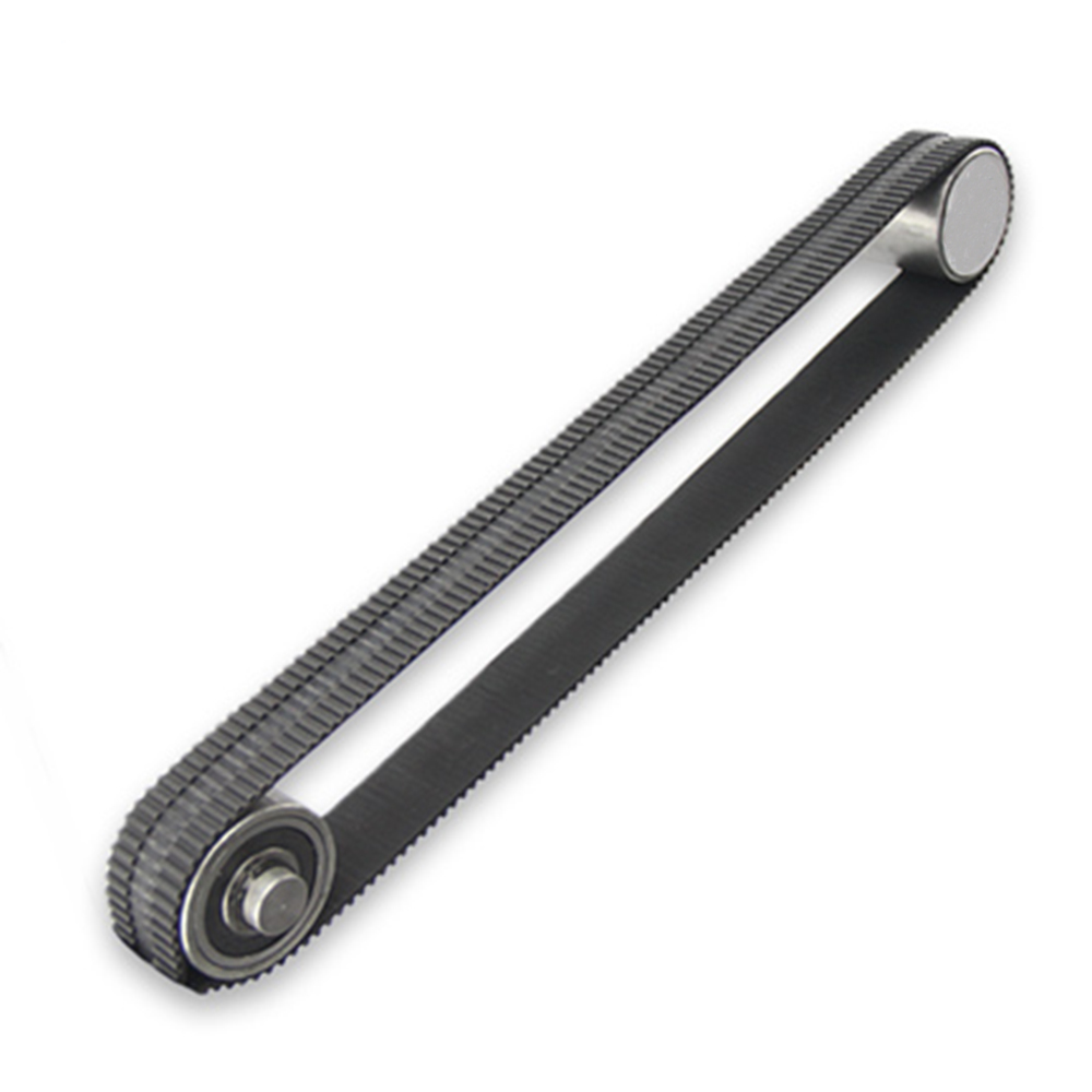 Black rubber positioning belt