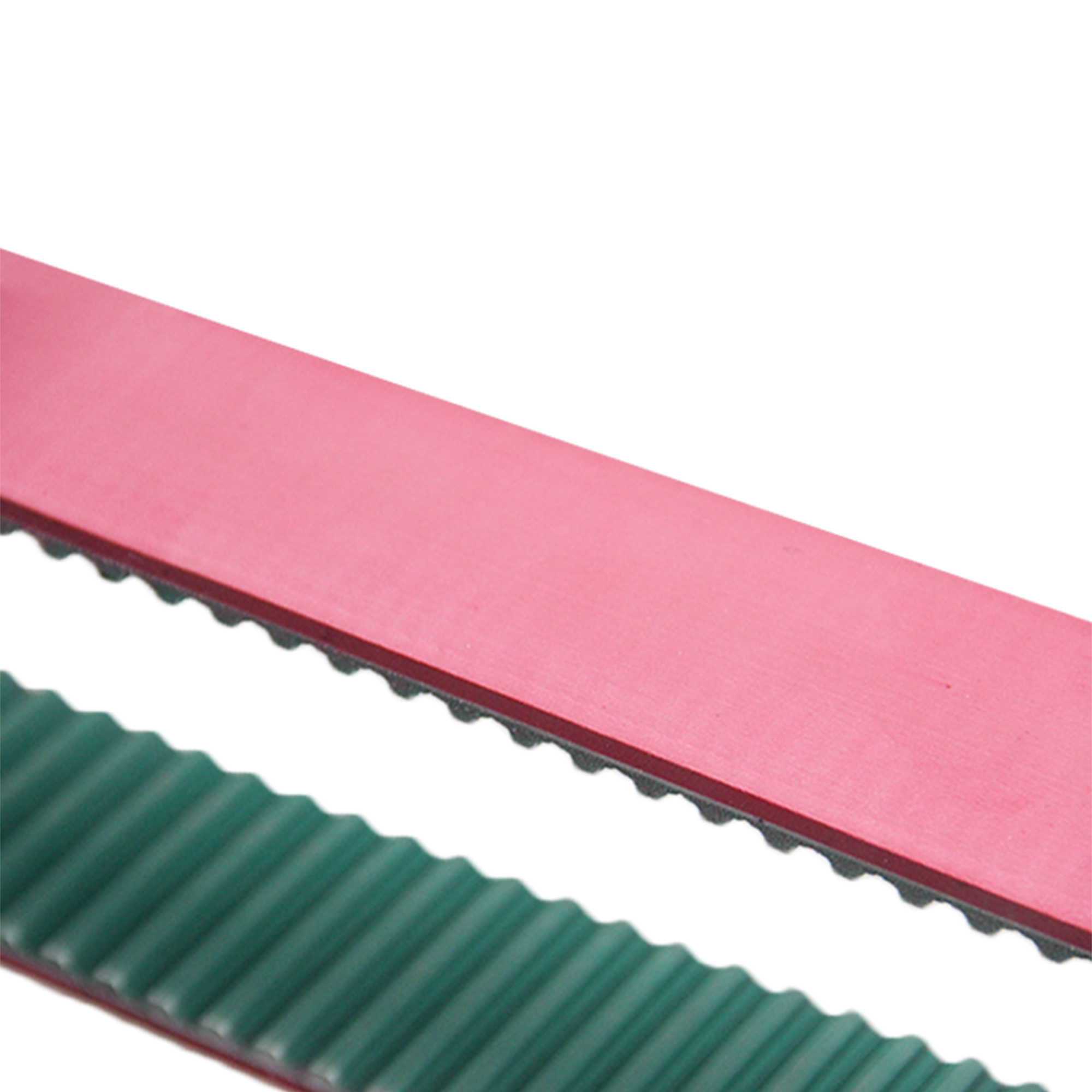 Timing belt with red plastic