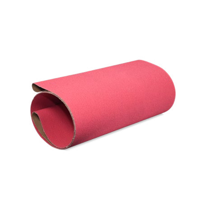 High temperature calcined abrasive belt for stainless steel and aluminum alloy grinding