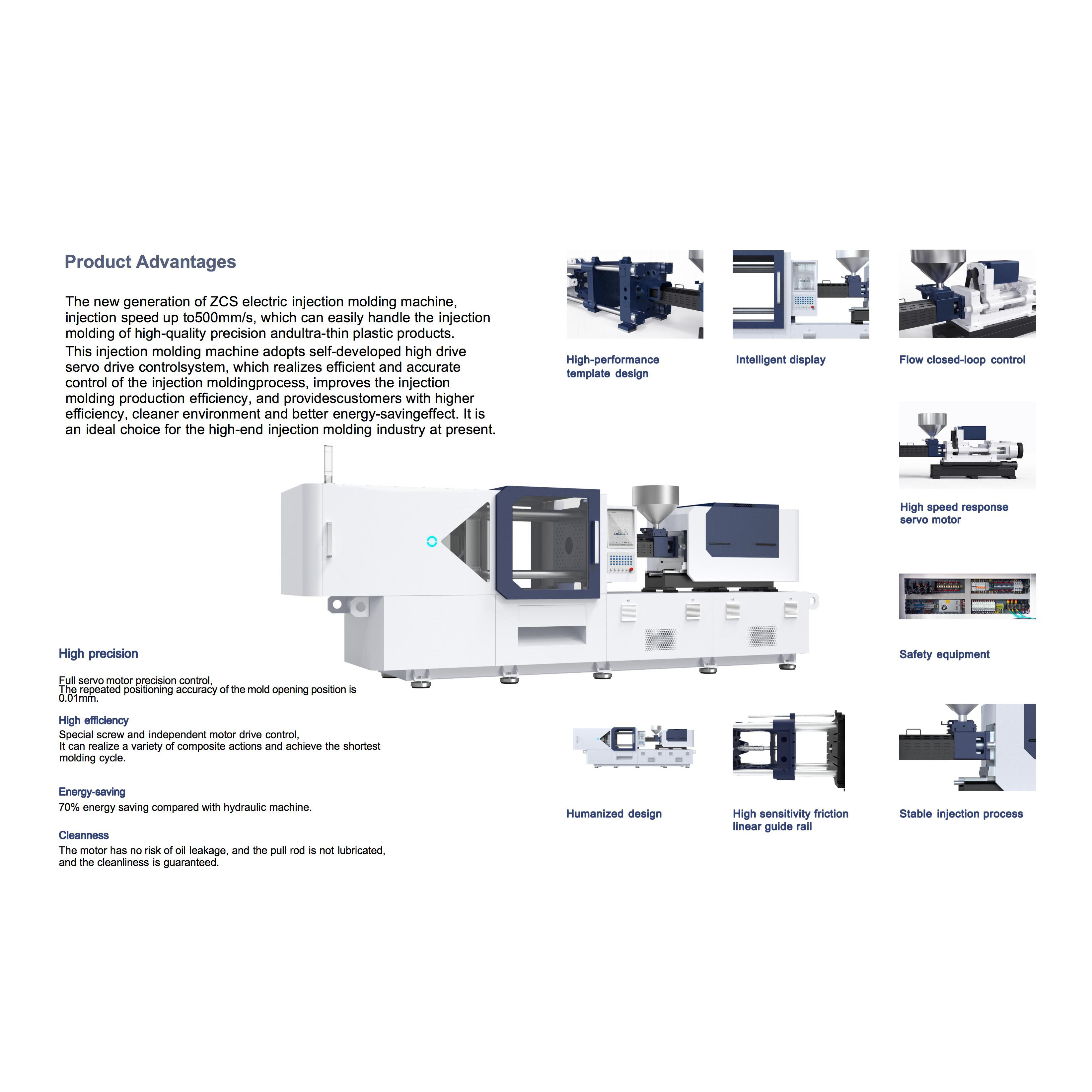 Precision injection unit with 20 mm screw diameter for thin-wall plastic products